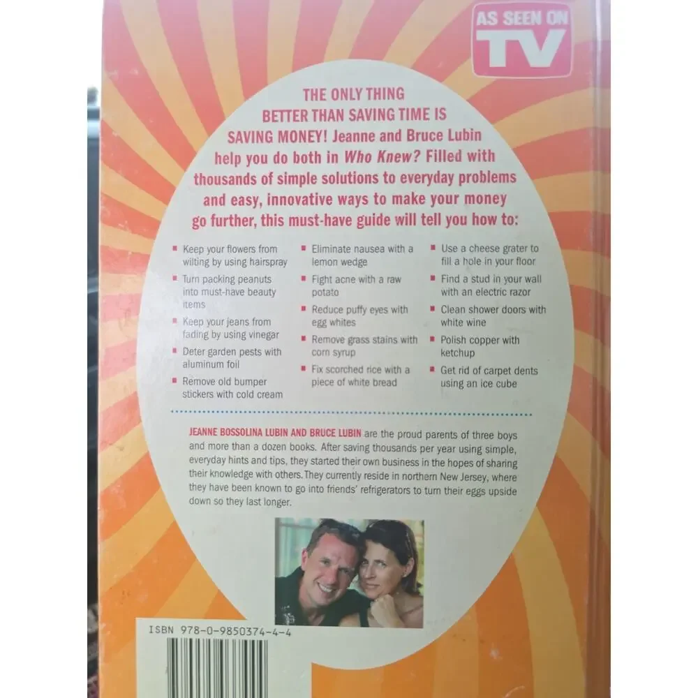 Who Knew 10,001 Easy Solutions To Everyday Problems Hardcover GUC